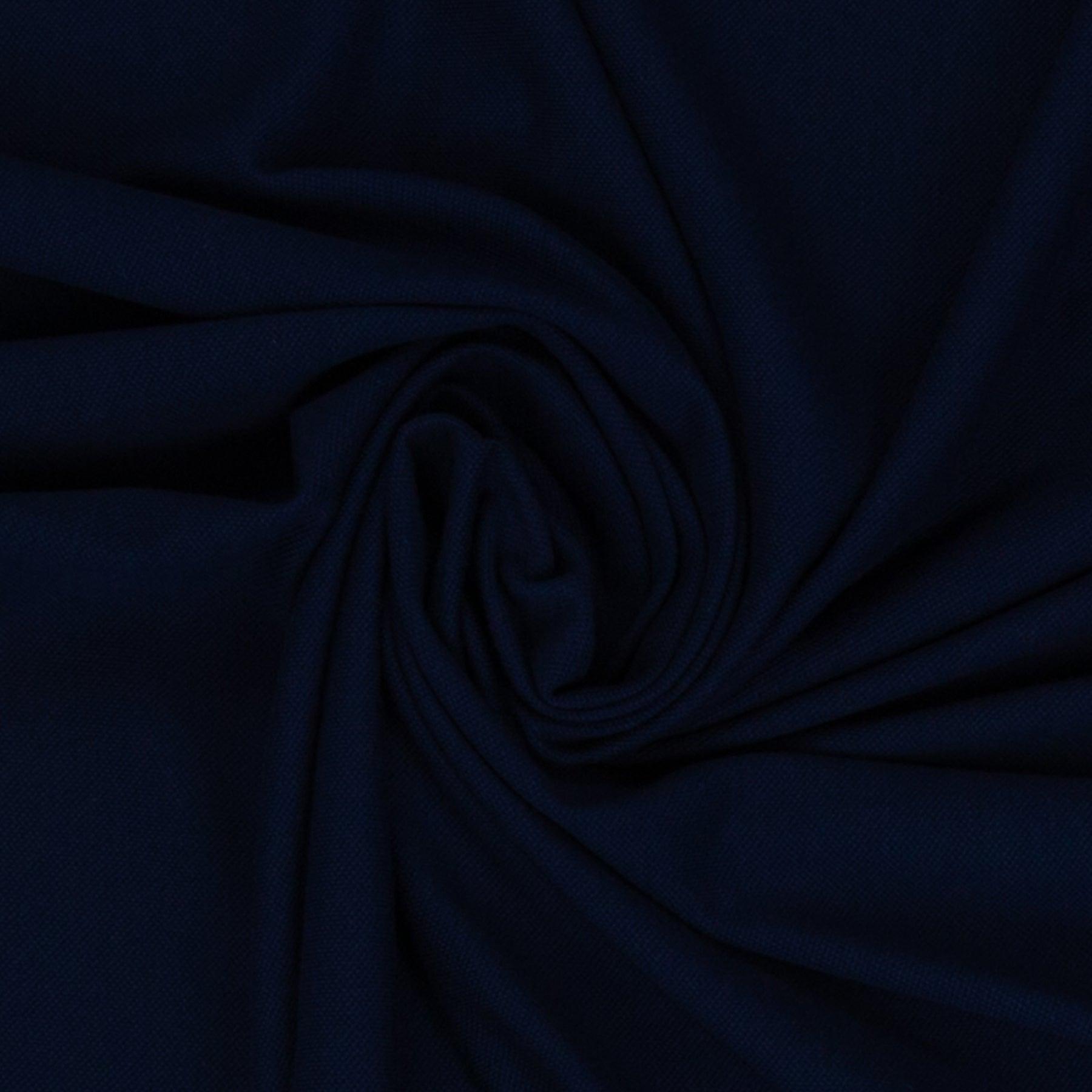 Tissu piqué de coton  pour polo bleu marine