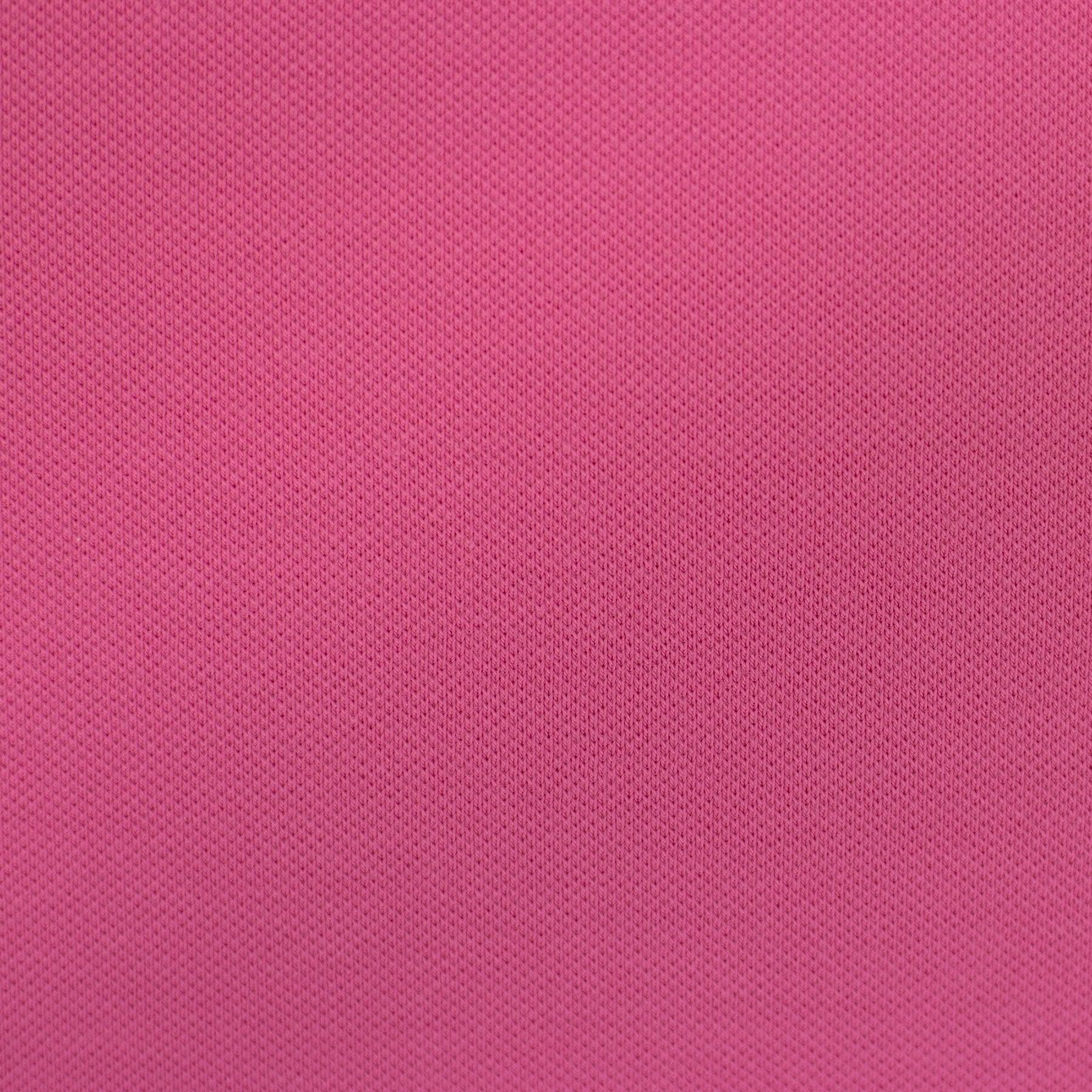 Tissu piqué de coton  pour polo rose