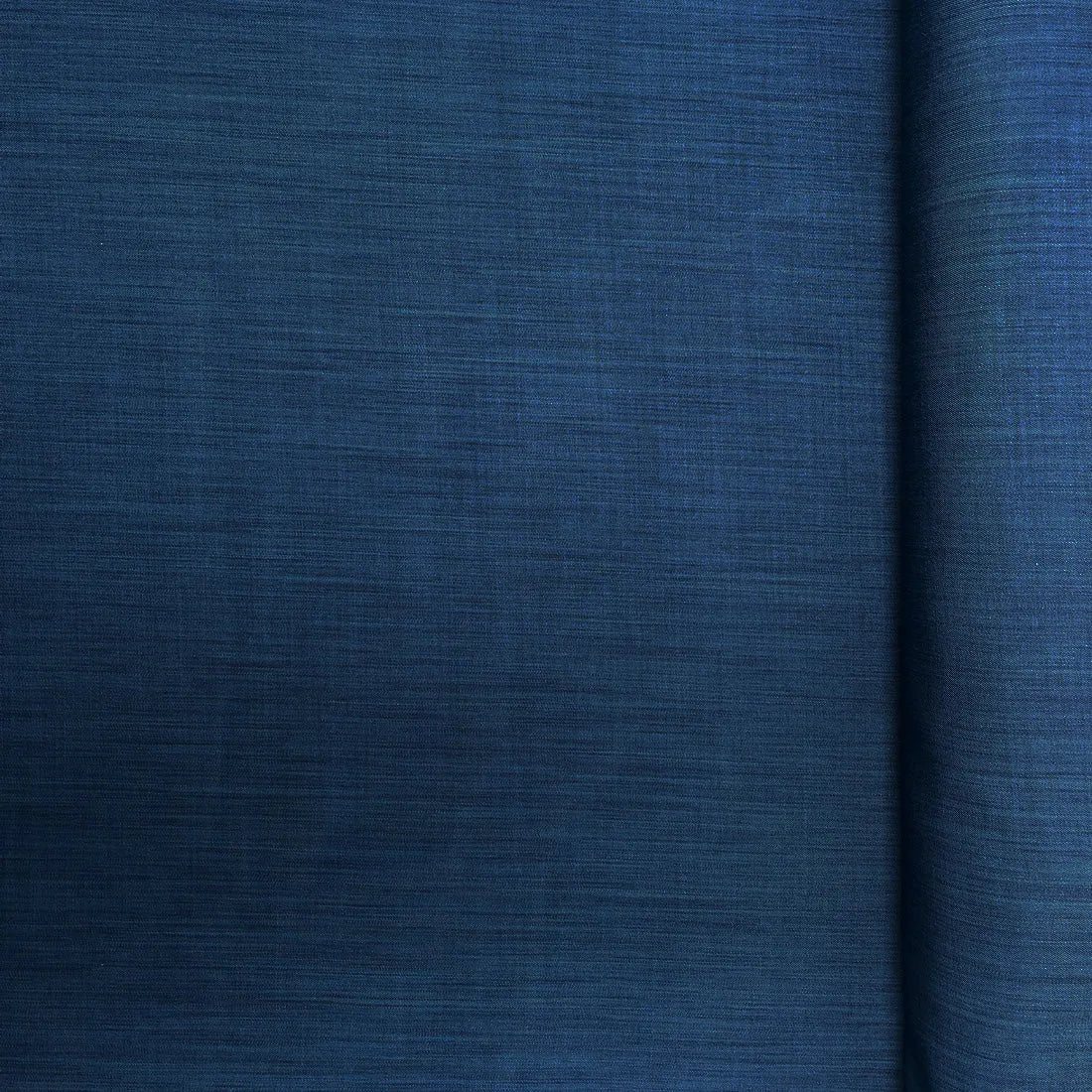 Tissu polyester emporio bleu canard