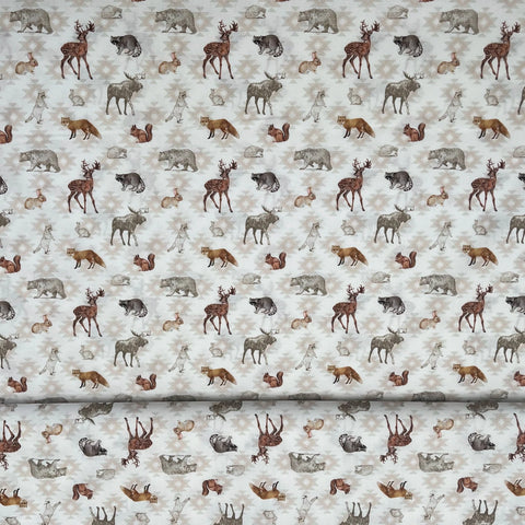 popeline animaux de la foret