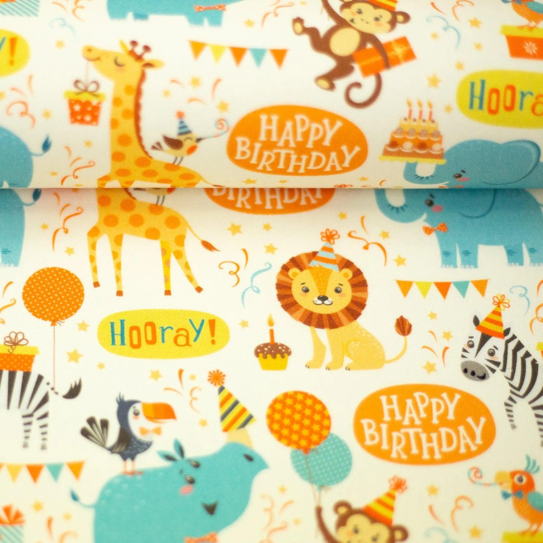 Tissu Popeline de coton Anniversaire