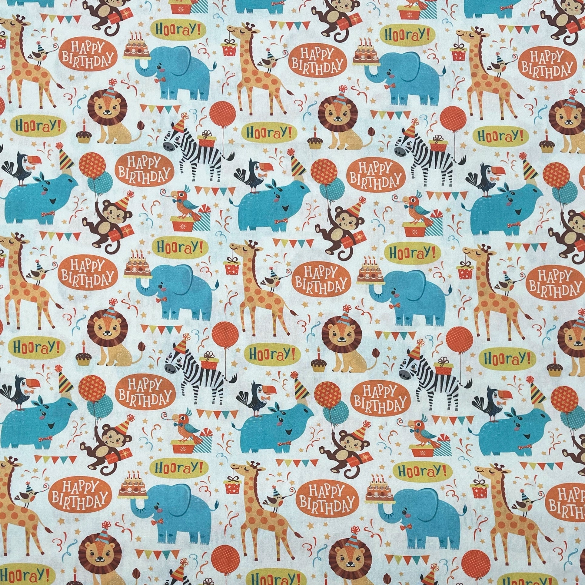 Tissu Popeline de coton Anniversaire