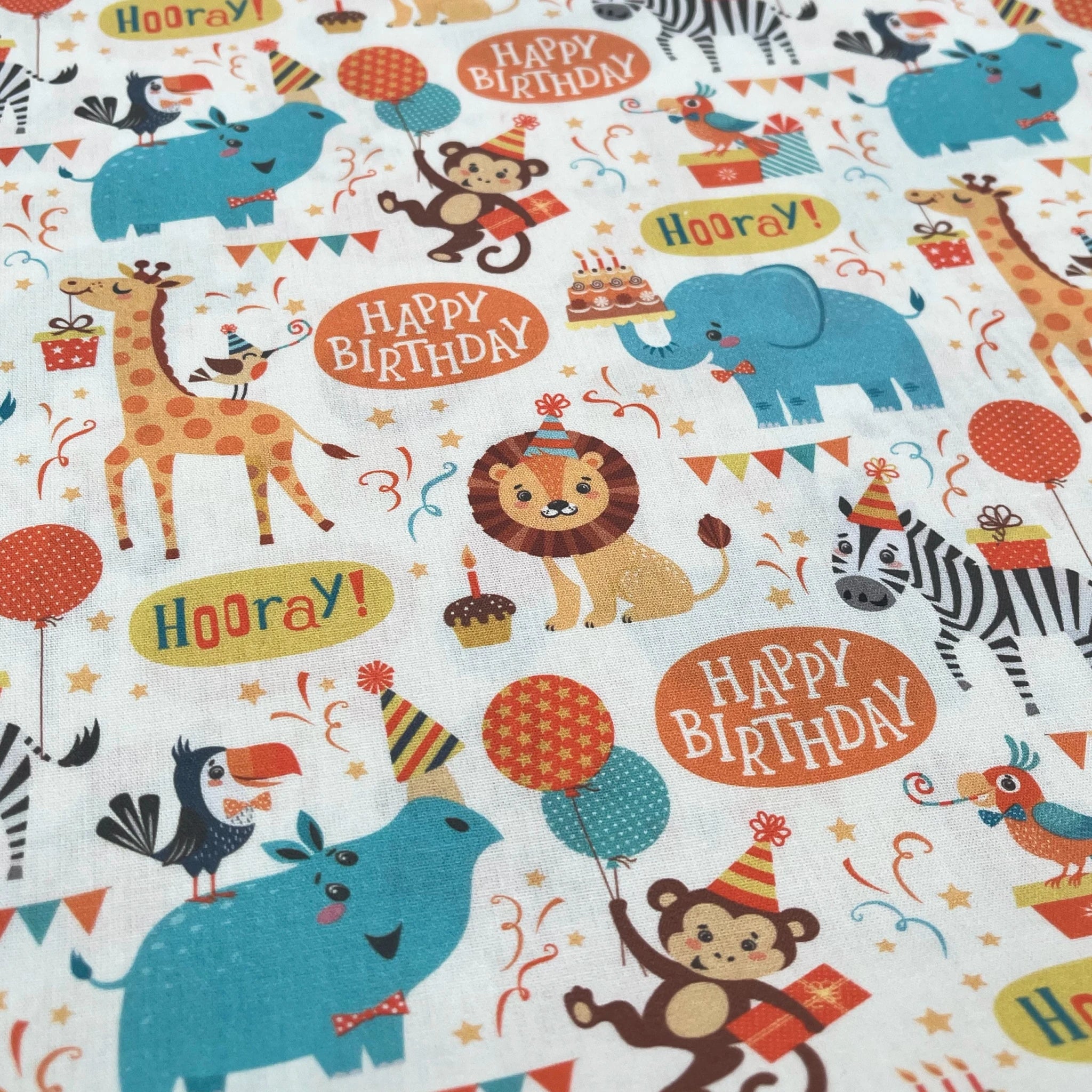 Tissu Popeline de coton Anniversaire2
