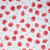 Tissu Popeline de coton coquelicot