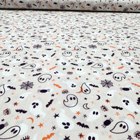 Tissu Popeline de Coton Fantôme