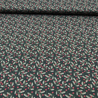 Tissu Popeline de coton fraisier