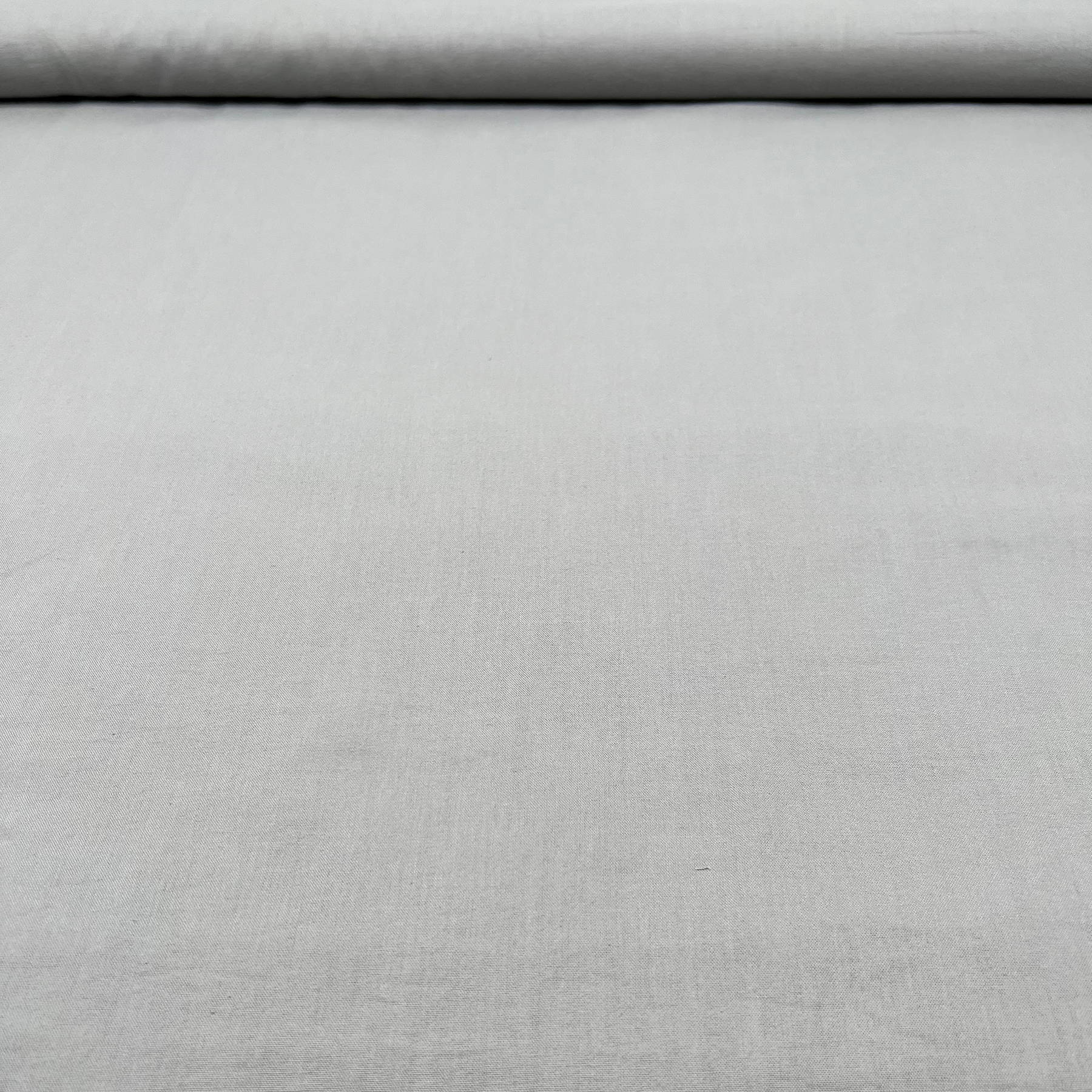Tissu bio popeline de coton gris moyen