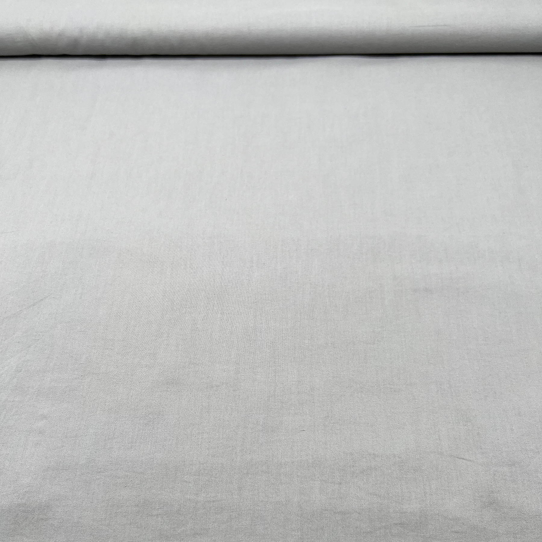 Tissu bio popeline de coton gris moyen