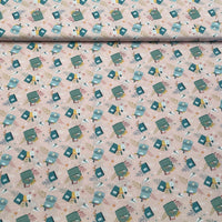 Tissu Popeline de coton rentrée des classes