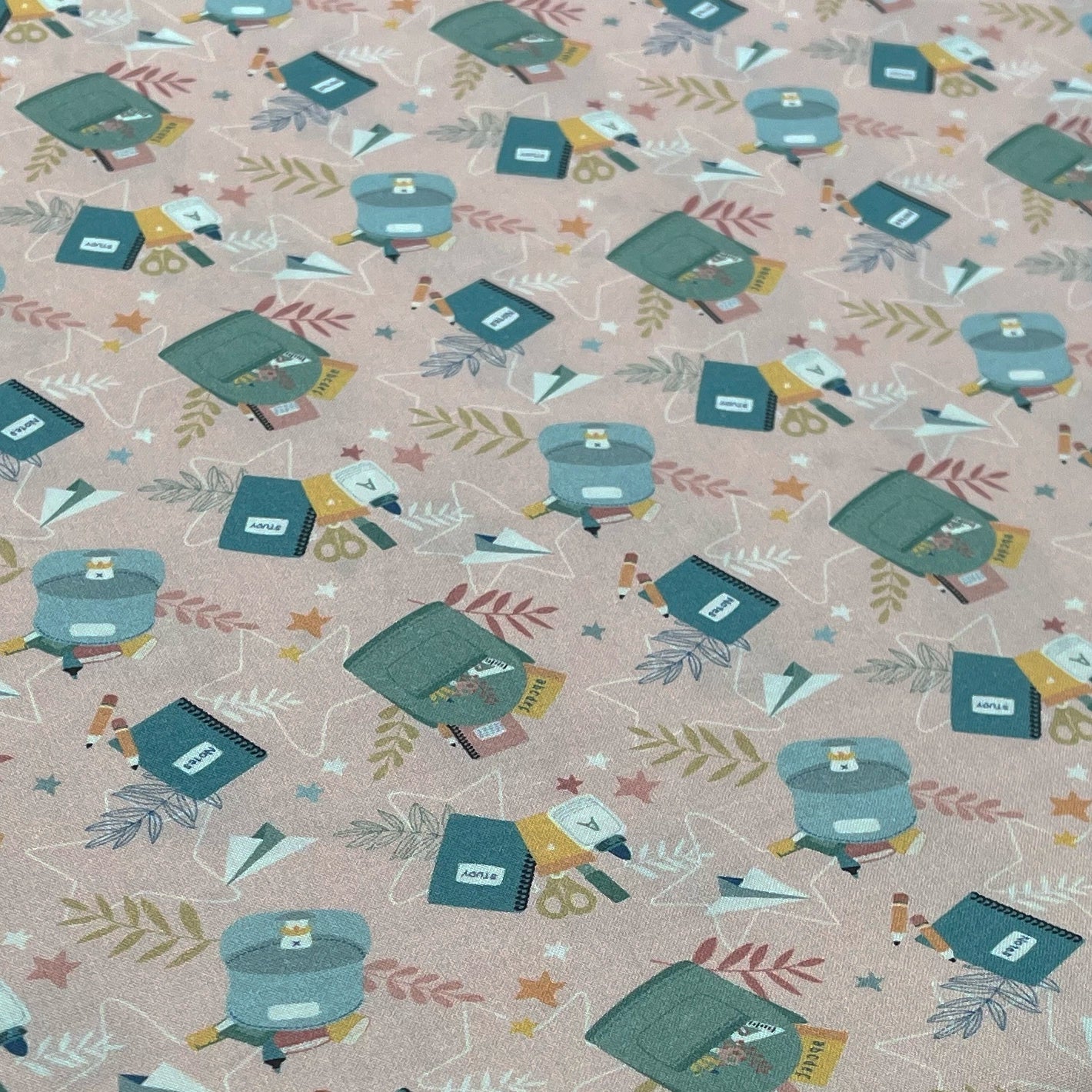 Tissu Popeline de coton rentrée des classes