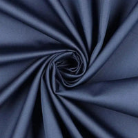Tissu satin de coton bleu jeans