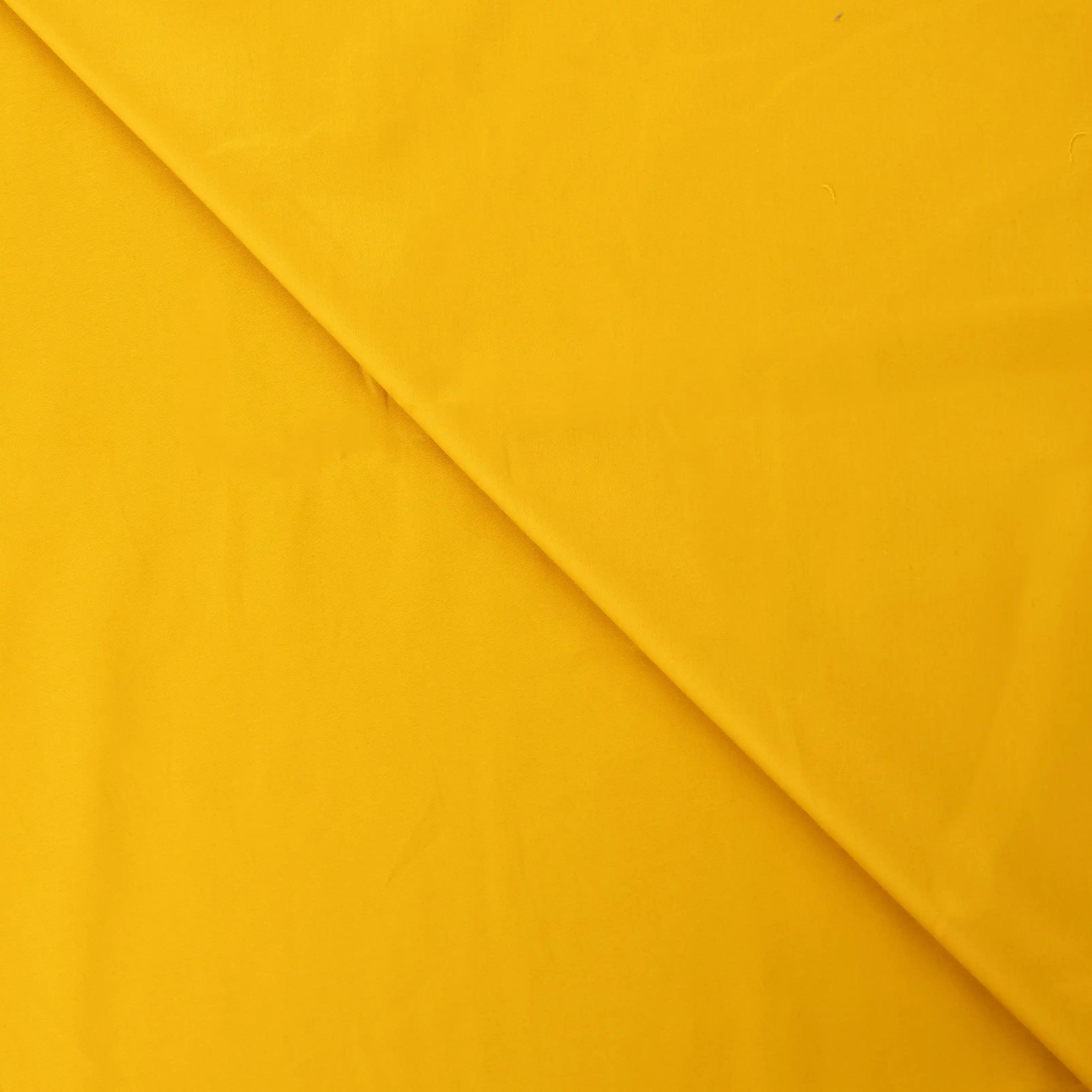 Tissu Satin de Coton jaune moutarde
