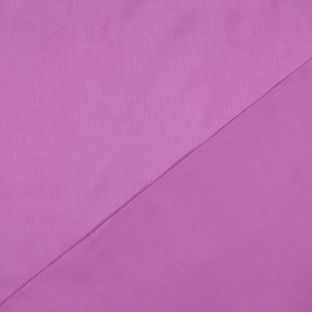 Tissu satin de coton lilas