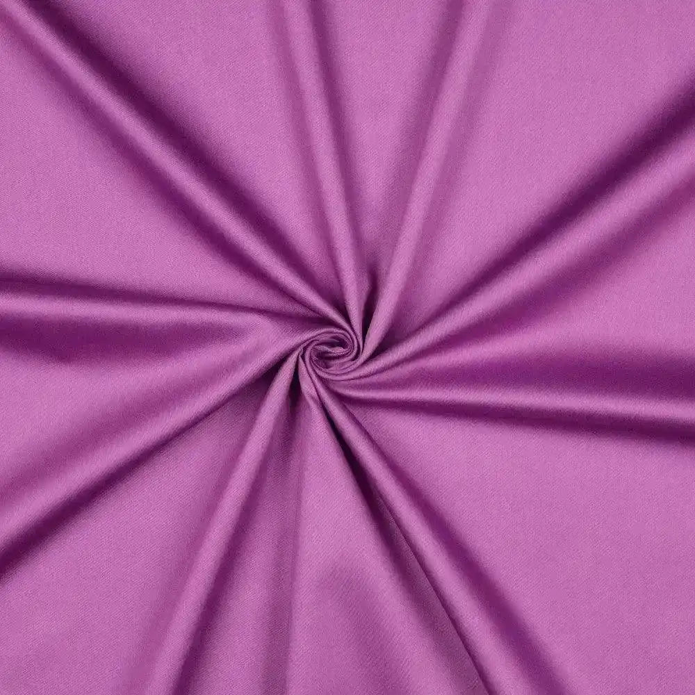 Tissu satin de coton lilas