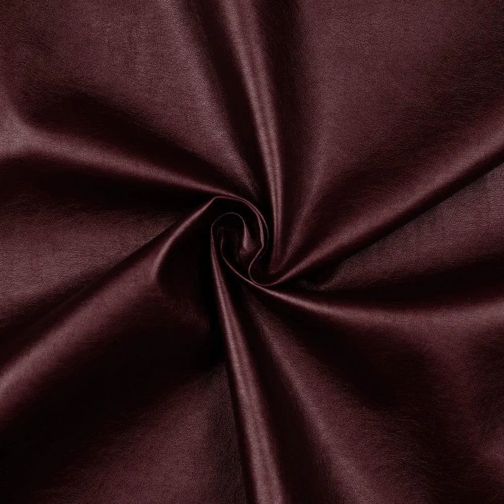 Metallic burgundy faux leather fabric - quality - trendy - Verotex