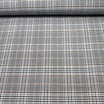 Tissu tartan style ocre taupe