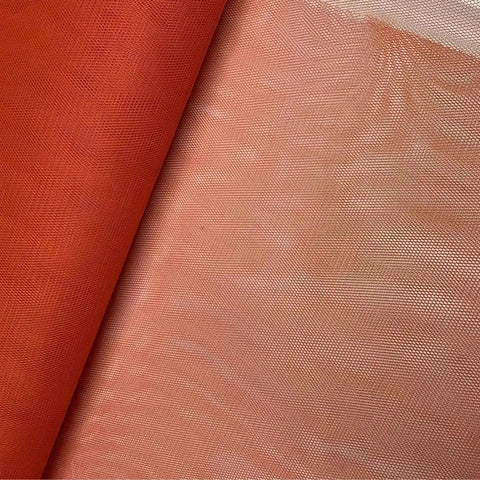 Tissu tulle fluo orange