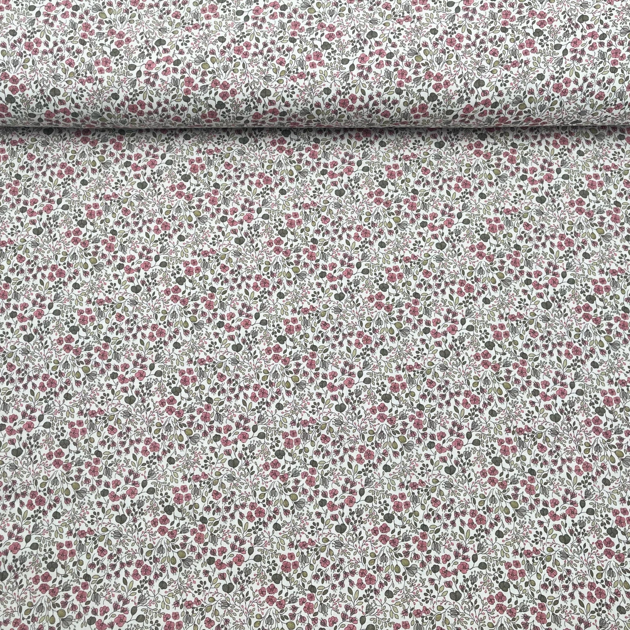 Tissu Twill Coton Fleurs
