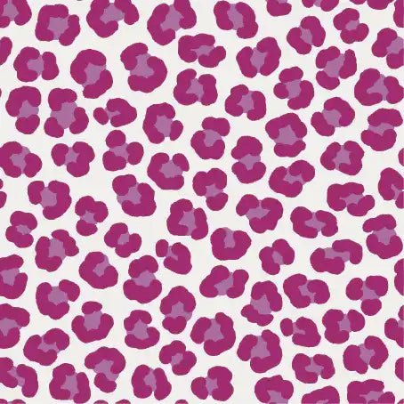Tissu Velours Léopard Fuchsia