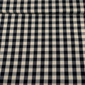 Tissu Vichy Grand Carreau Noir