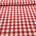 Tissu Vichy Grand Carreau Rouge