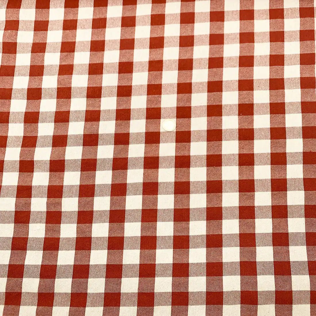 Tissu Vichy Grand Carreau Terre