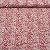 Tissu viscose crêpe liberty rouge fleuri