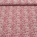 Tissu viscose crêpe liberty rouge fleuri
