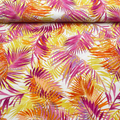 Tissu viscose crêpe jungle tropicale coloré