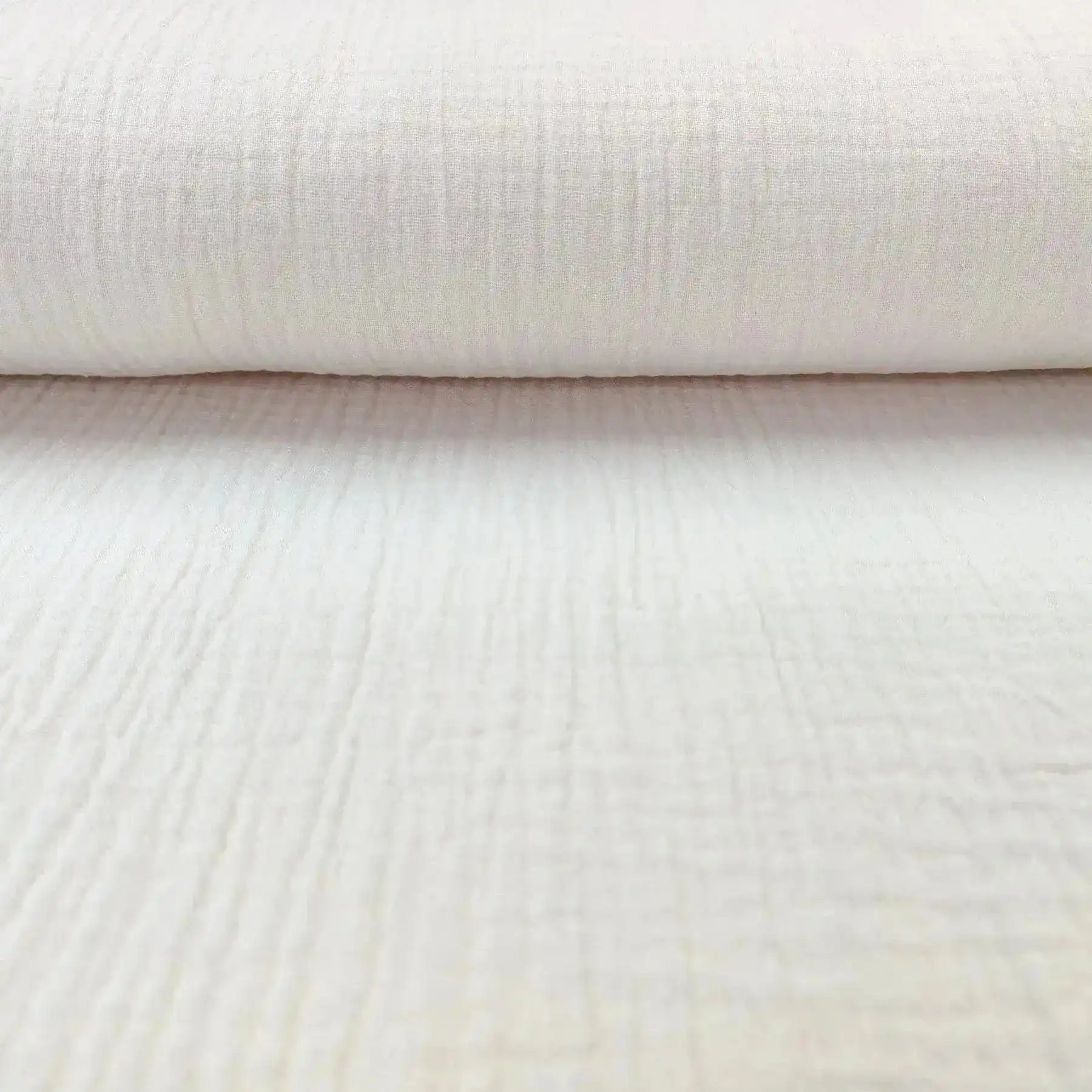 Tissus double gaze bio écru