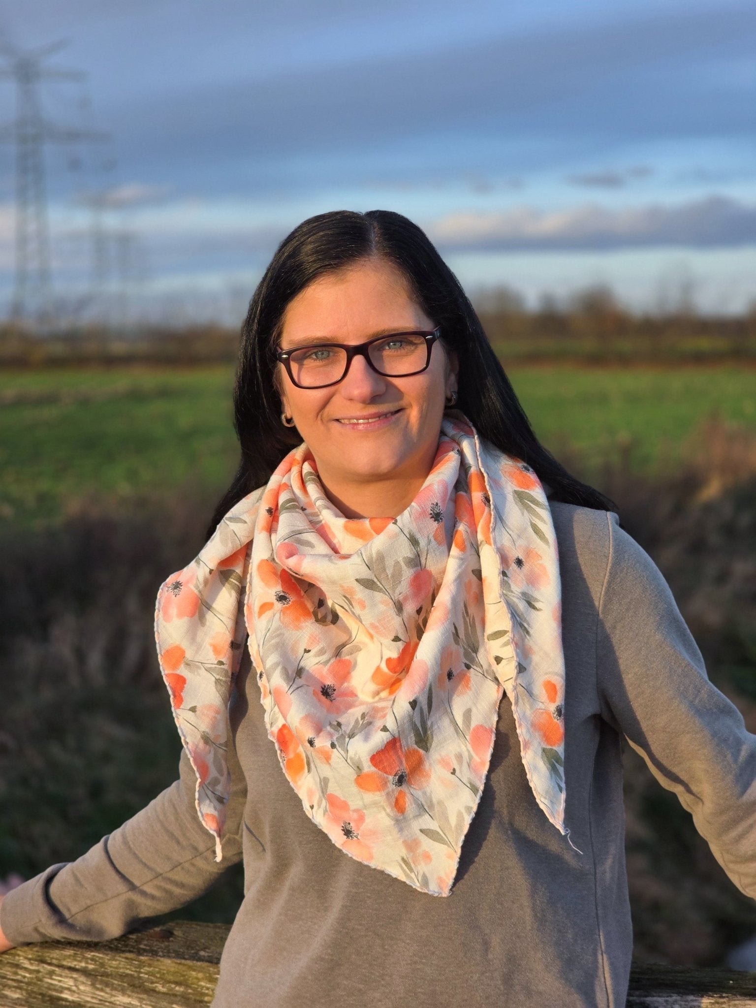 Tissus double gaze plat effet lin fleuris