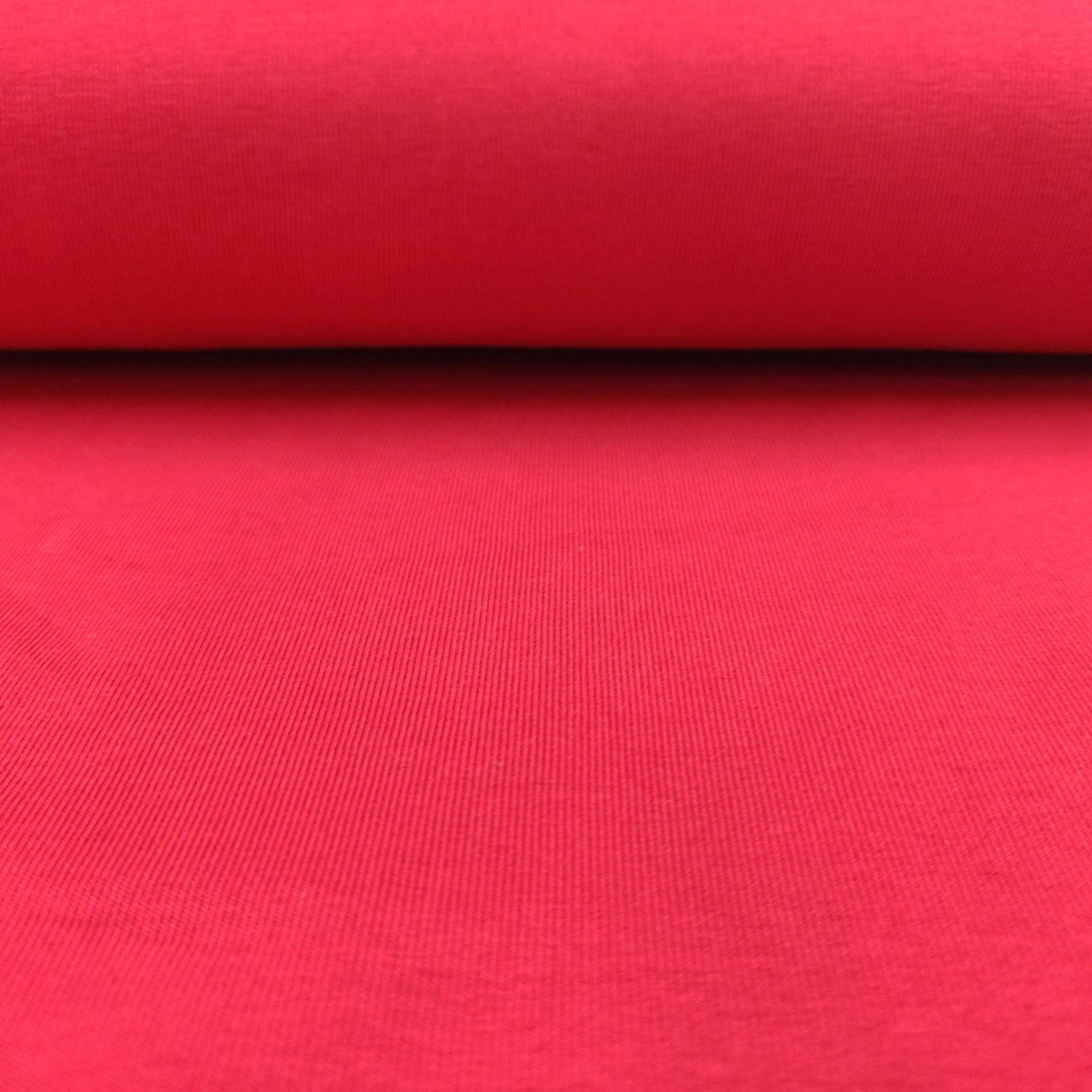 Tissus jersey bio gots rouge