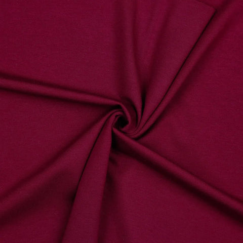 Tissus jersey de punto bordeaux