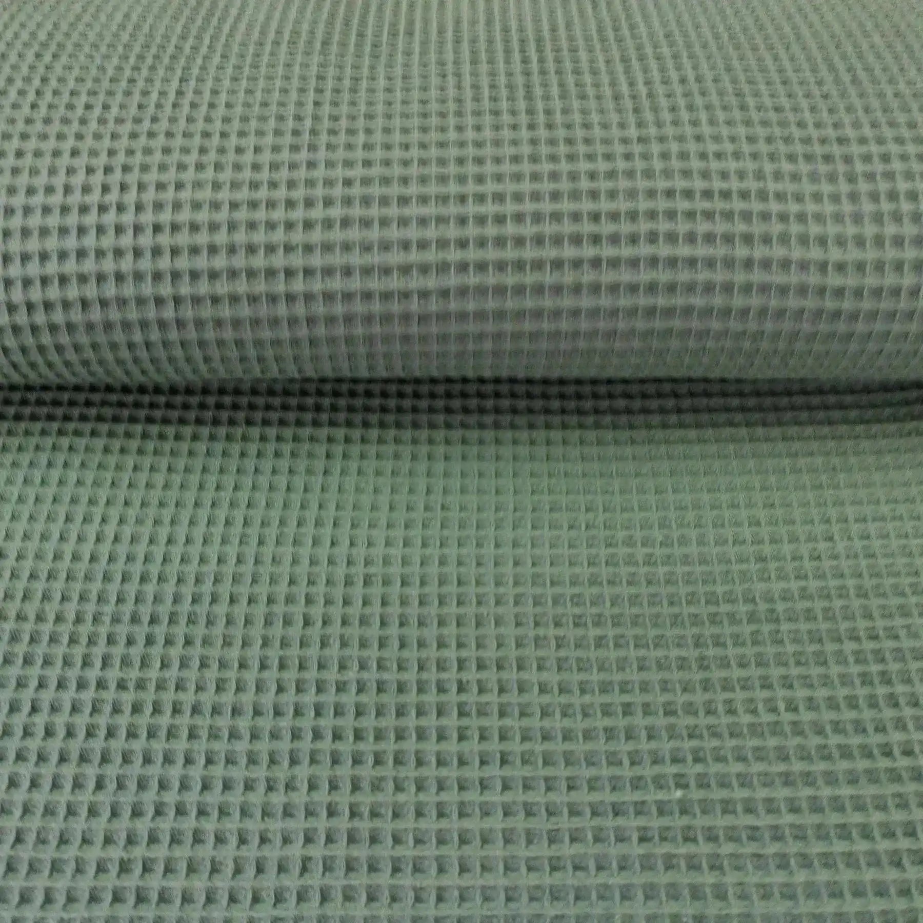 Tissus nid d'abeille menthe foncé