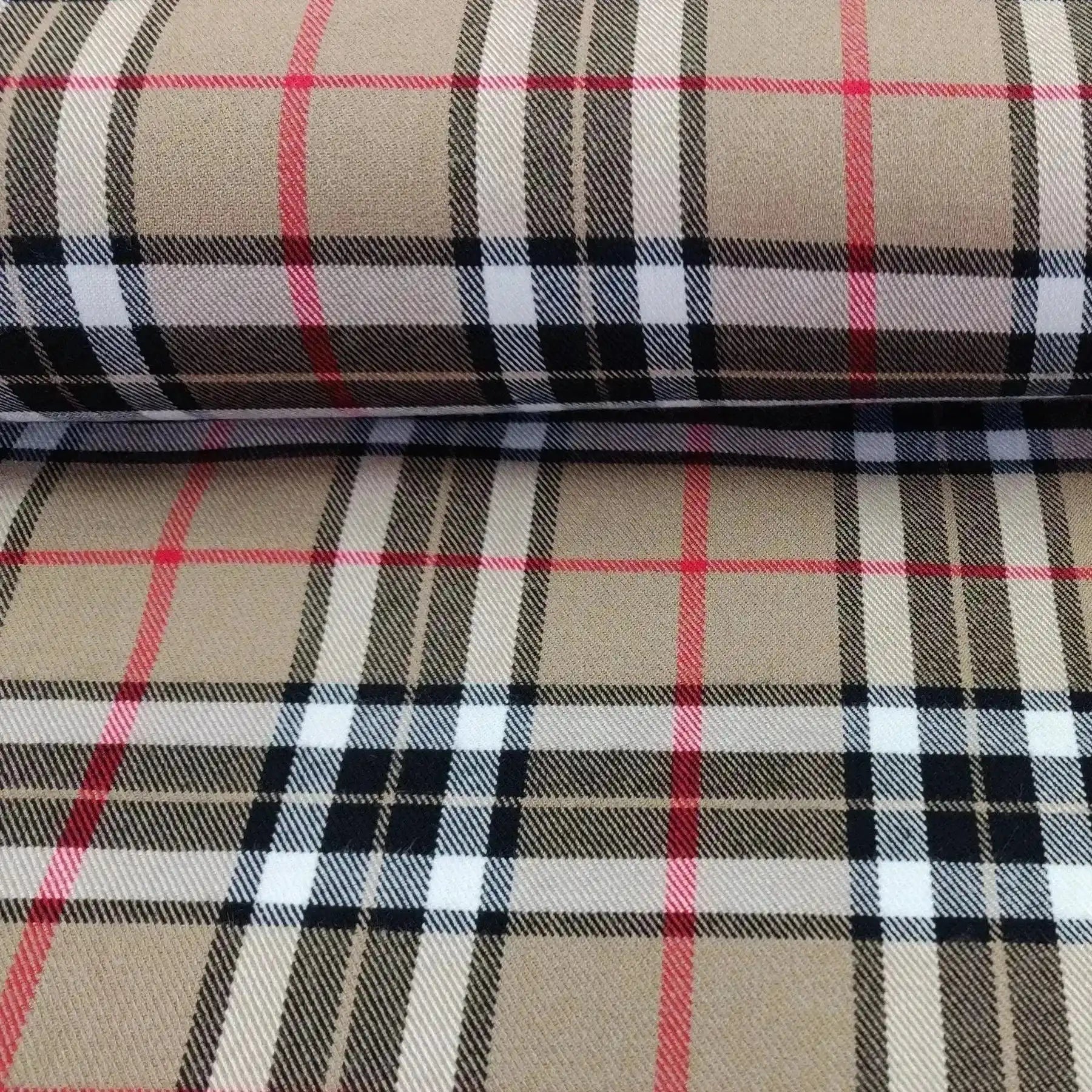 Tissus tartan style Burberry